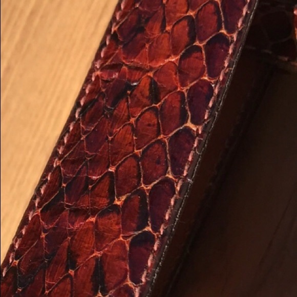 Snakeskin Belt Esquire Leather Cocco Cognac - Picture 5 of 16